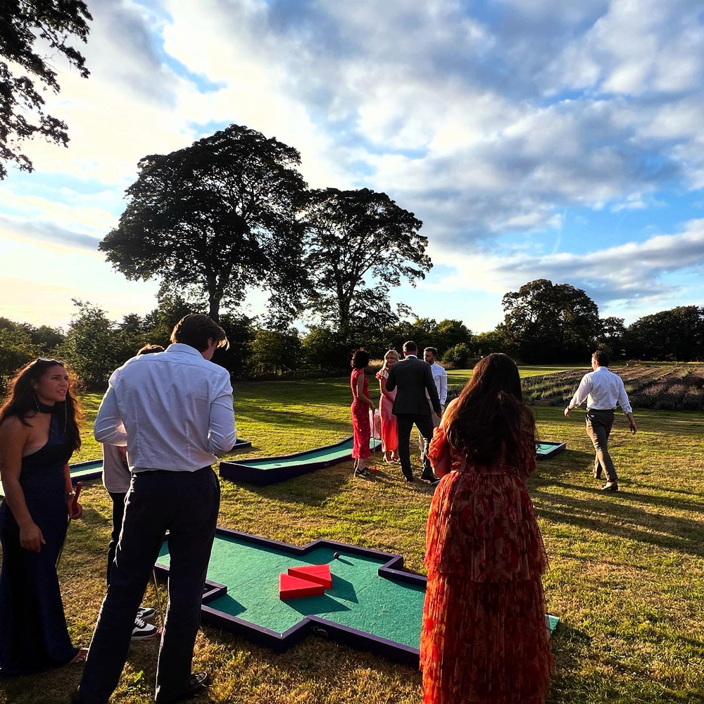 Mini Golf at Wedding